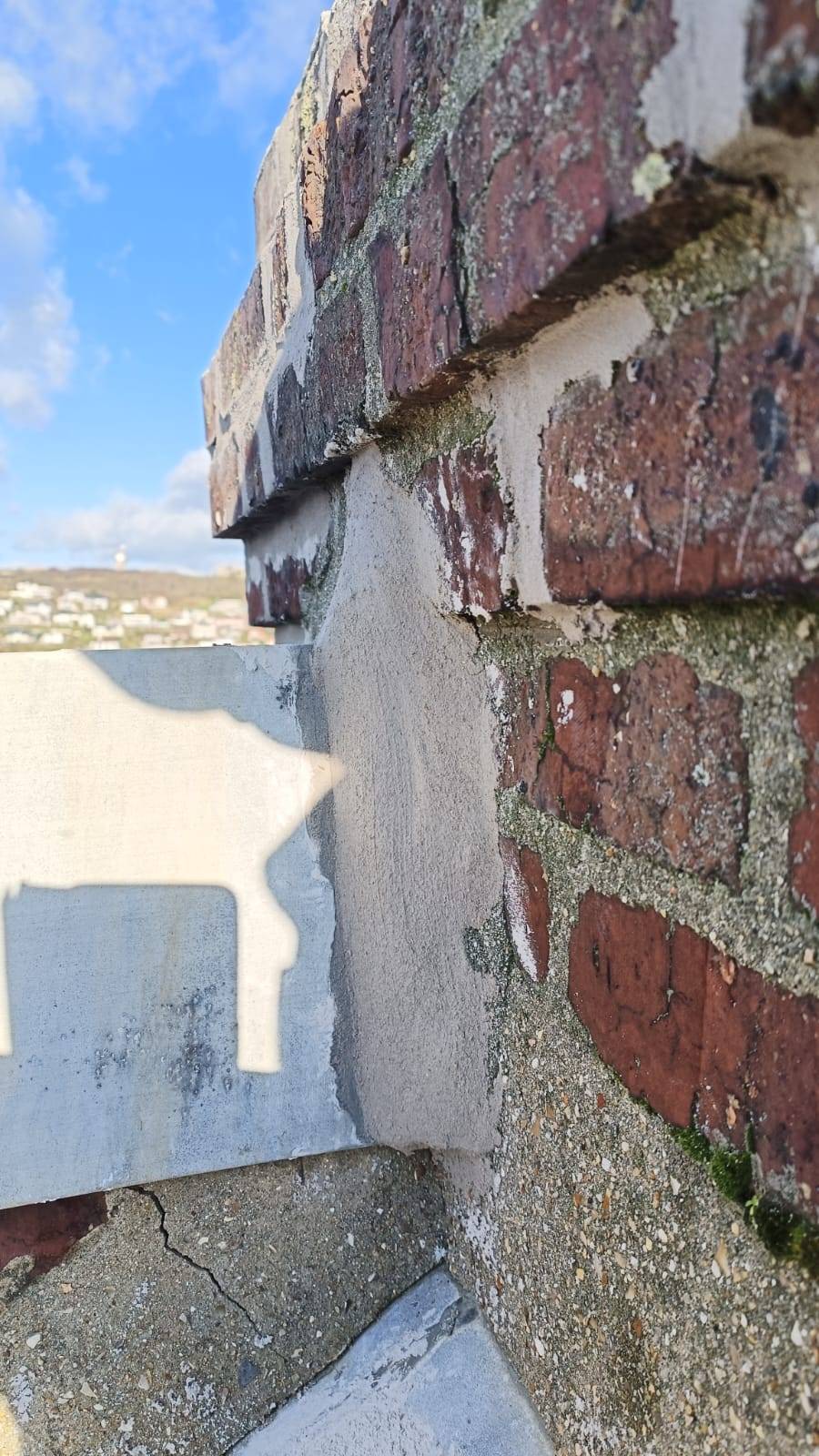 Entreprise pour la réparation d'une cheminée en briques sur Fécamp 76