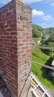 Société pour le rejointoiement d'une souche de cheminée en briques à Fécamp 76